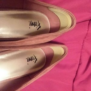 Khaki Suede Heels